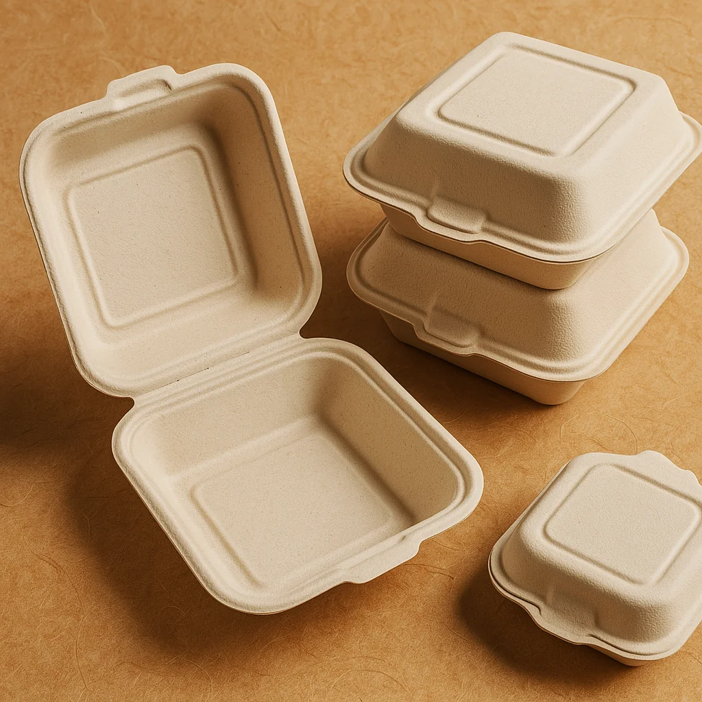 Bagasse Clamshell Boxes