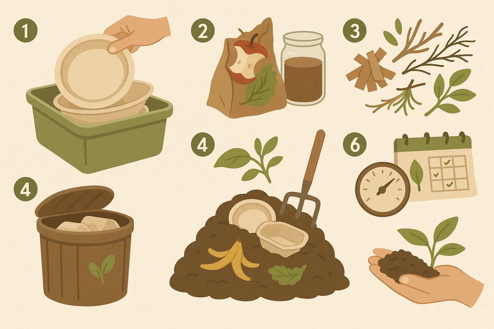 7 Tips for Composting Your Bagasse Disposable at Home