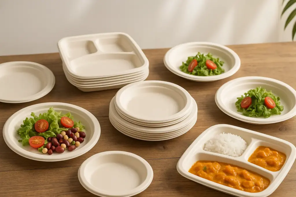 Eco-Friendly Disposable Plates Wholesale by pulpcraft