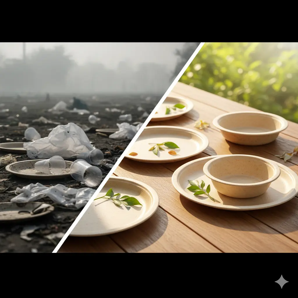 The Role of Bagasse Tableware in India’s Plastic Ban Movement